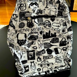 Henri Bendel Black & White Convertible Backpack